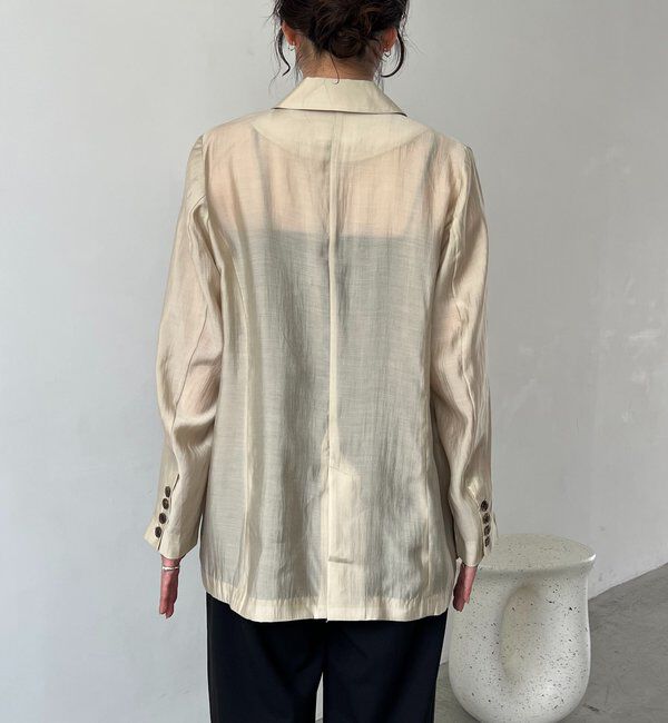  「【全骨格細見え/オフィスコーデにも◎】ライトテーラージャケット」|テーラードジャケット|