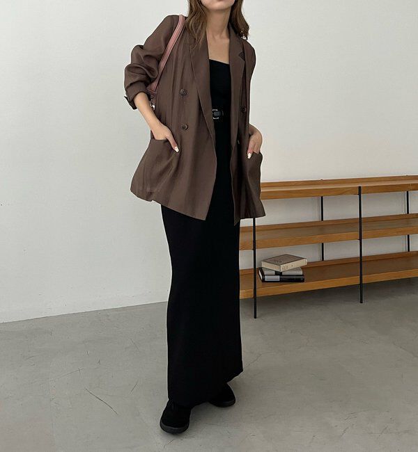  「【全骨格細見え/オフィスコーデにも◎】ライトテーラージャケット」|テーラードジャケット|