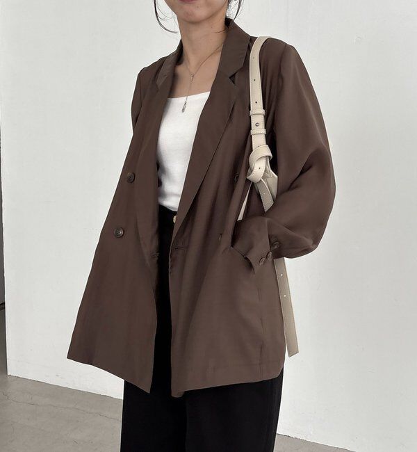  「【全骨格細見え/オフィスコーデにも◎】ライトテーラージャケット」|テーラードジャケット|