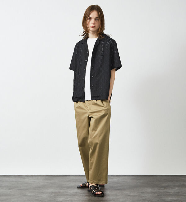 ABAHOUSE「【AH ABAHOUSE】ダイヤ柄 シアーストレッチ 半袖シャツ」|シャツ・ブラウス|