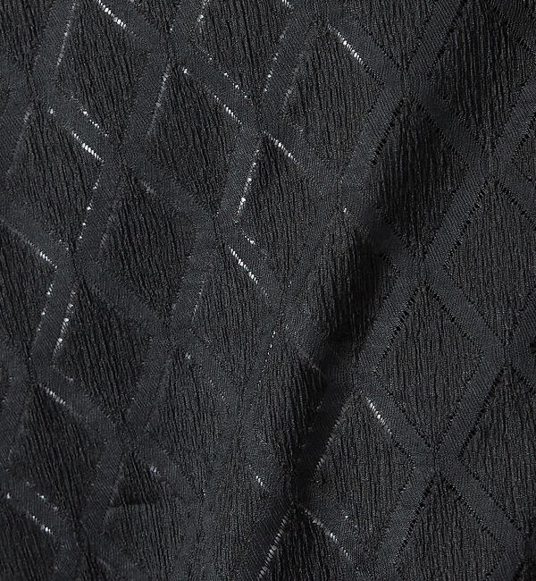 ABAHOUSE「【AH ABAHOUSE】ダイヤ柄 シアーストレッチ 半袖シャツ」|シャツ・ブラウス|