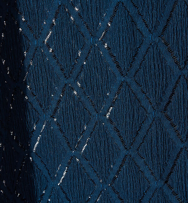 ABAHOUSE「【AH ABAHOUSE】ダイヤ柄 シアーストレッチ 半袖シャツ」|シャツ・ブラウス|