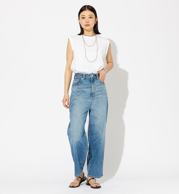 Rouge vif「【JEMORGAN/ジェーイーモーガン】クルーネックノースリーブカットソー/天竺」|Tシャツ・カットソー|