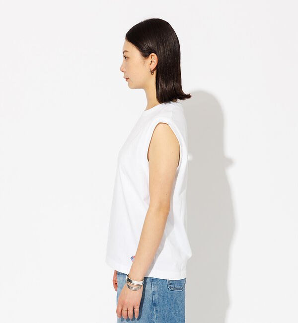 Rouge vif「【JEMORGAN/ジェーイーモーガン】クルーネックノースリーブカットソー/天竺」|Tシャツ・カットソー|