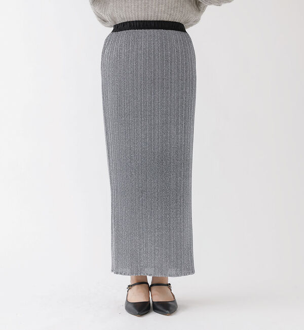 Rouge vif「ラメランダムプリーツアイラインスカート」|スカート|