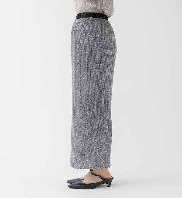 Rouge vif「ラメランダムプリーツアイラインスカート」|スカート|