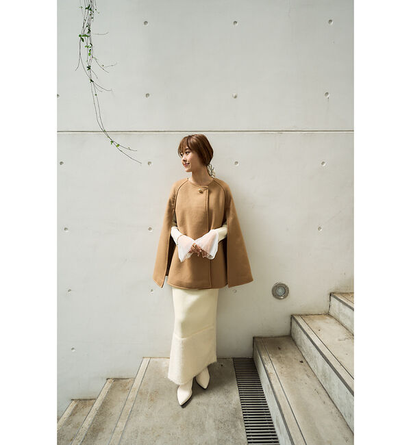 Rouge vif「【一部店舗限定】ウール混マント　ケープ」|その他|