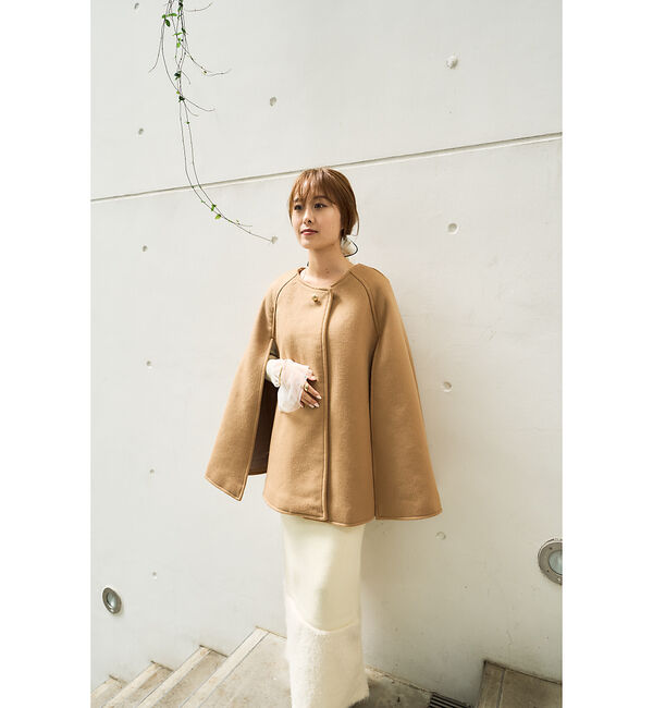 Rouge vif「【一部店舗限定】ウール混マント　ケープ」|その他|