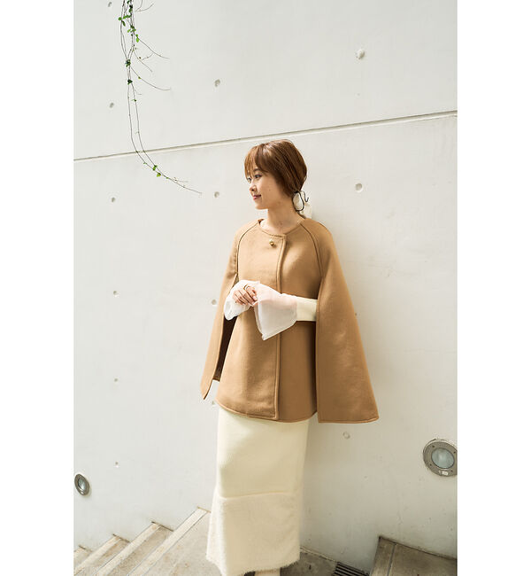Rouge vif「【一部店舗限定】ウール混マント　ケープ」|その他|