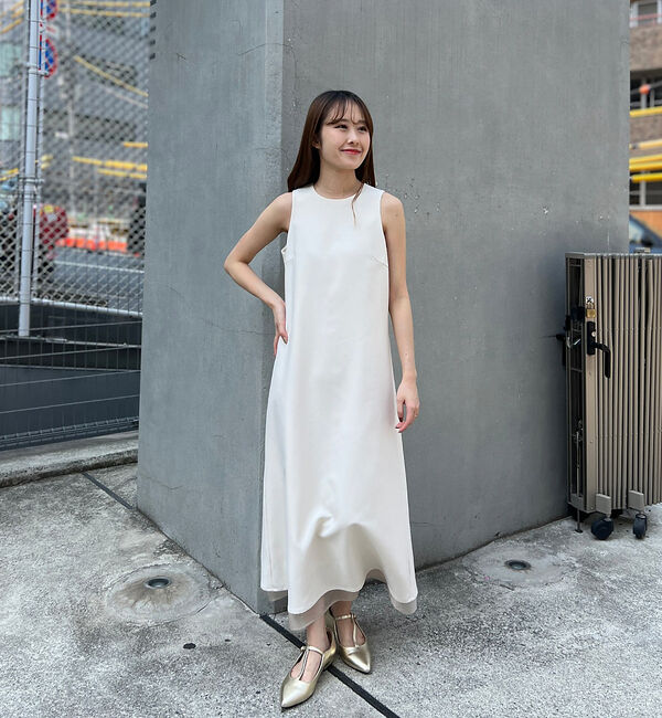 Rouge vif「【一部店舗限定】【2点セット】シアーショートカーディガン&times;ノースリーブワンピセッ」|ワンピース|