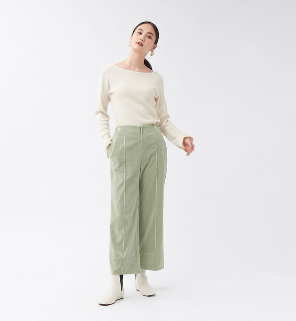 qualite「ピササーマルボートネックカットソー」|Tシャツ・カットソー|