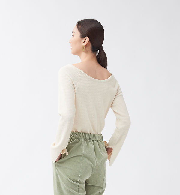 qualite「ピササーマルボートネックカットソー」|Tシャツ・カットソー|