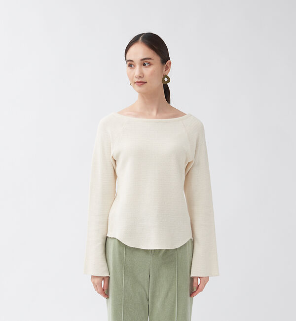 qualite「ピササーマルボートネックカットソー」|Tシャツ・カットソー|