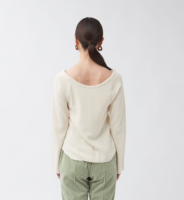 qualite「ピササーマルボートネックカットソー」|Tシャツ・カットソー|