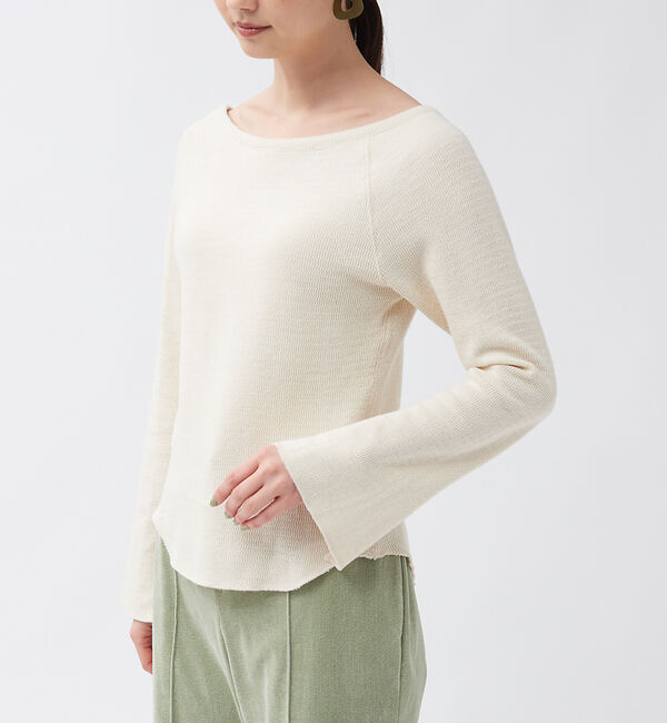 qualite「ピササーマルボートネックカットソー」|Tシャツ・カットソー|