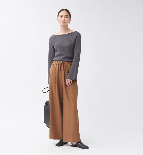 qualite「ピササーマルボートネックカットソー」|Tシャツ・カットソー|