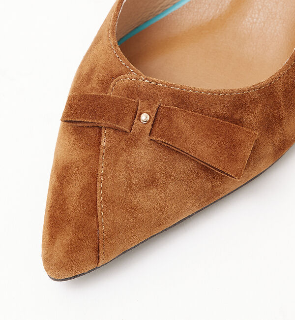 AU BANNISTER「リボンモチーフローヒールパンプス」|パンプス|