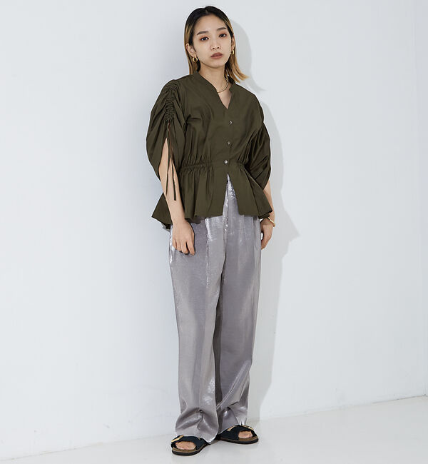 NOMINE「サテンパンツ」|スラックス|