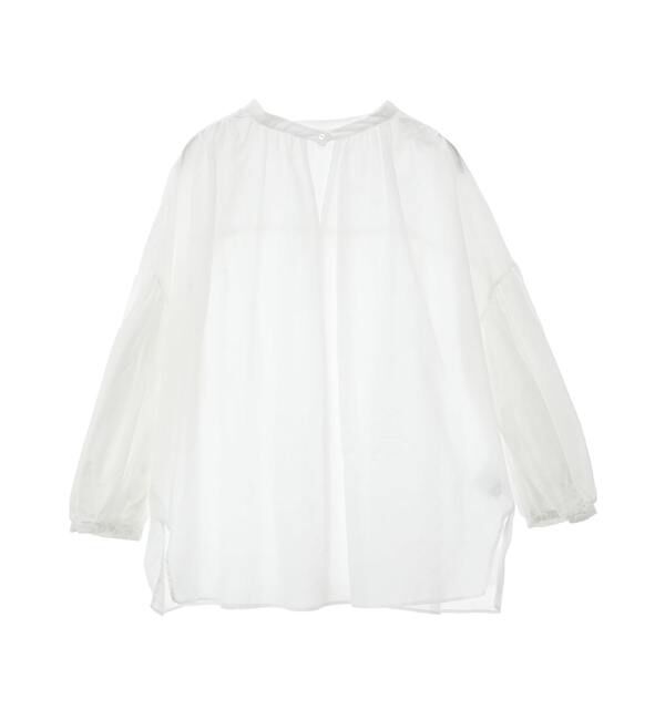 SOFFITTO「《定番》コットンシルクボリュームスリーブブラウス」|シャツ・ブラウス|