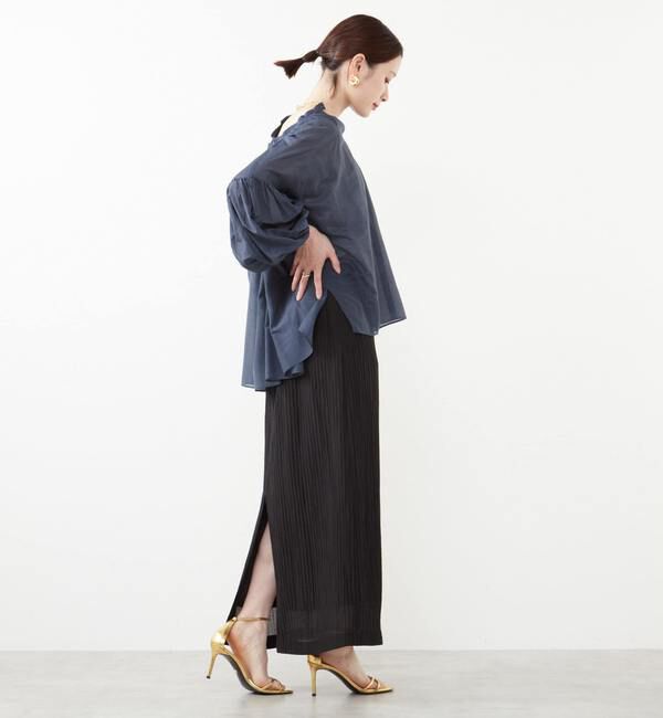 SOFFITTO「《定番》コットンシルクボリュームスリーブブラウス」|シャツ・ブラウス|