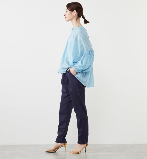 SOFFITTO「《定番》コットンシルクボリュームスリーブブラウス」|シャツ・ブラウス|