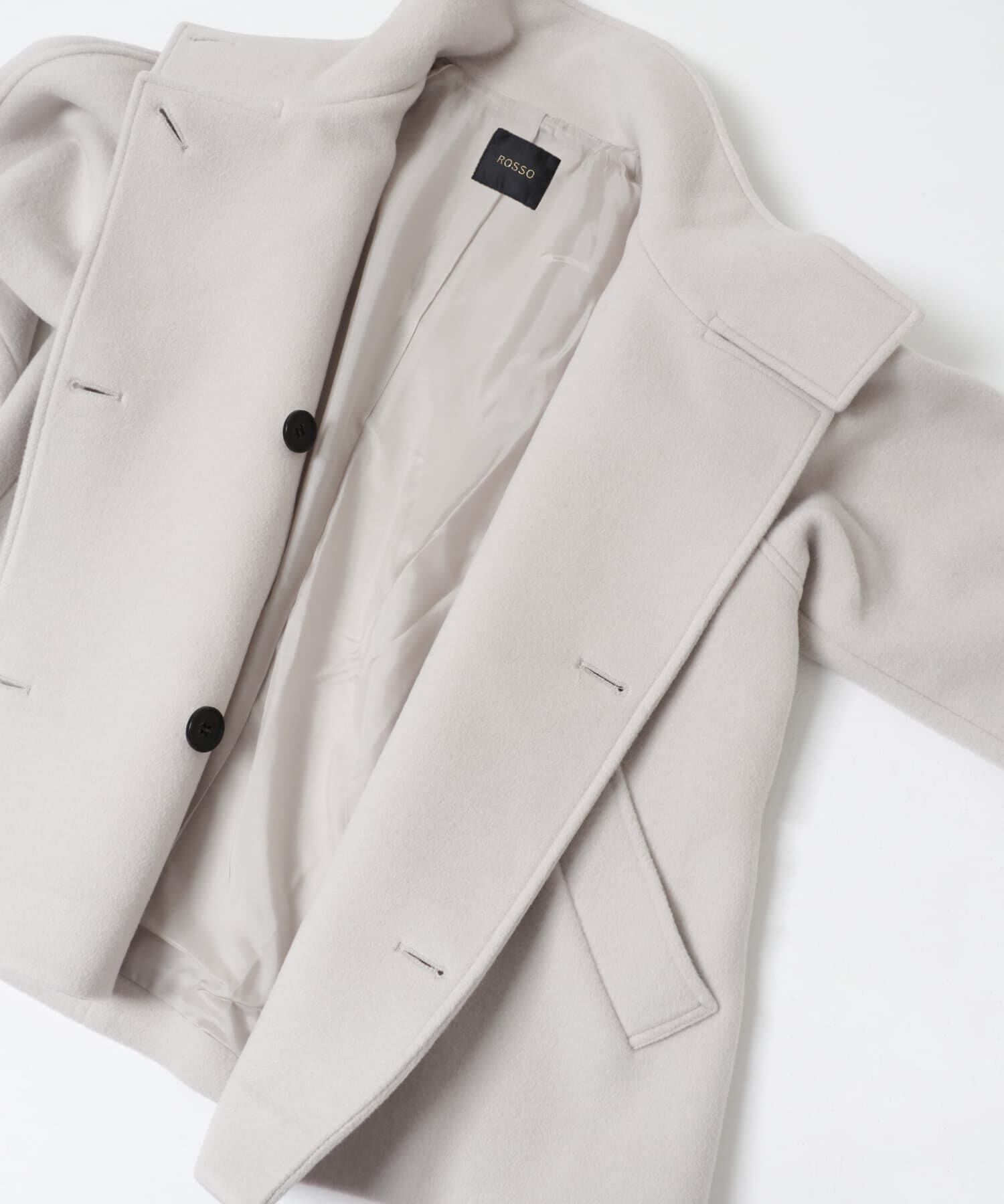 URBAN RESEARCH ROSSO「スーパー140シャルム2WAYカラーコート」|ノーカラーコート|