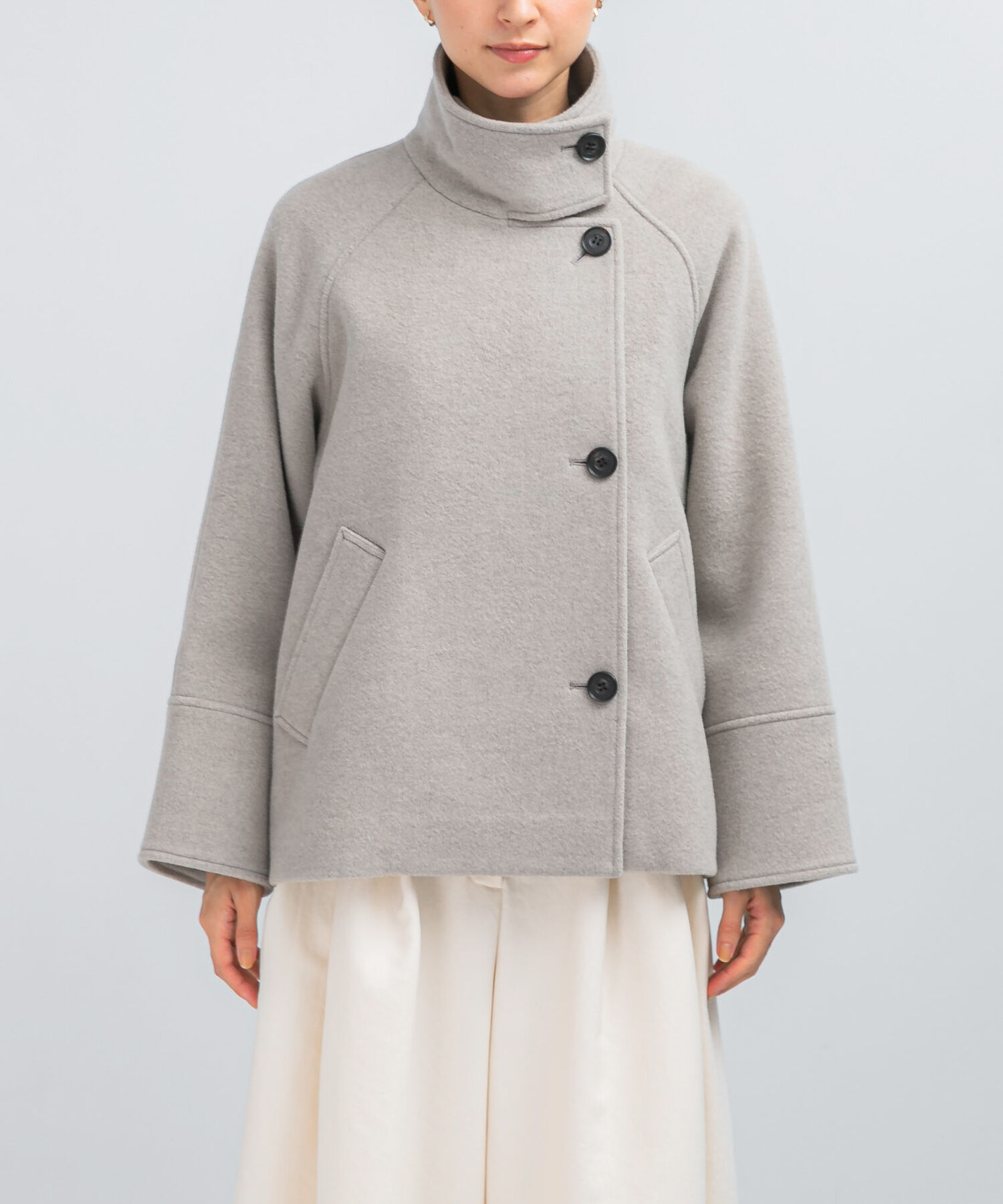 URBAN RESEARCH ROSSO「スーパー140シャルム2WAYカラーコート」|ノーカラーコート|