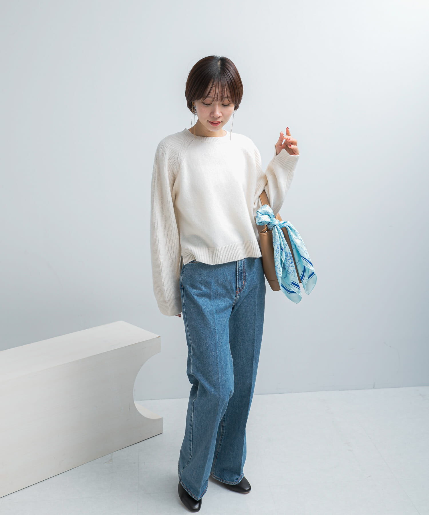 URBAN RESEARCH ROSSO「スーパーファインラムズウールショートニット」|ニット・セーター|