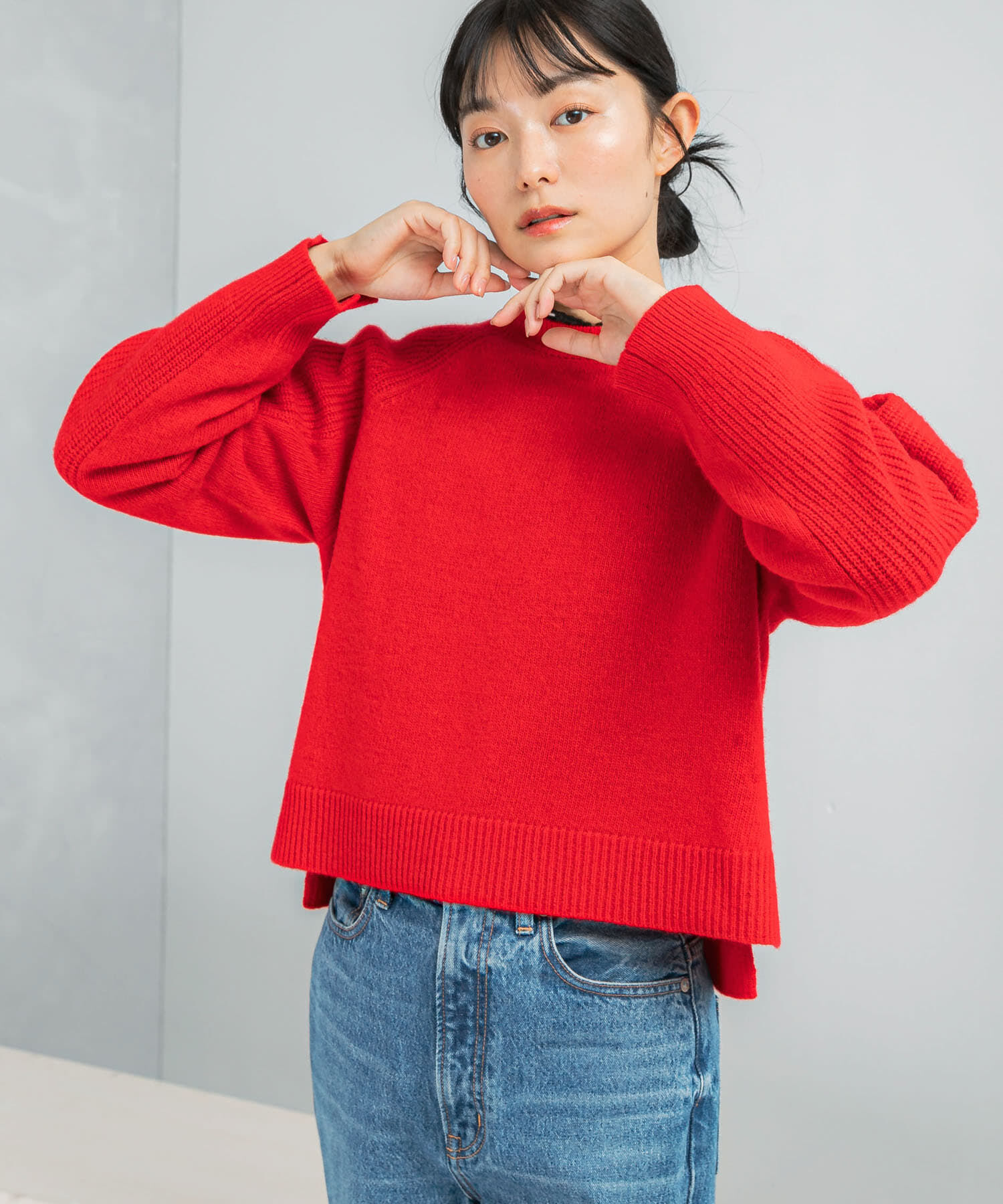 URBAN RESEARCH ROSSO「スーパーファインラムズウールショートニット」|ニット・セーター|