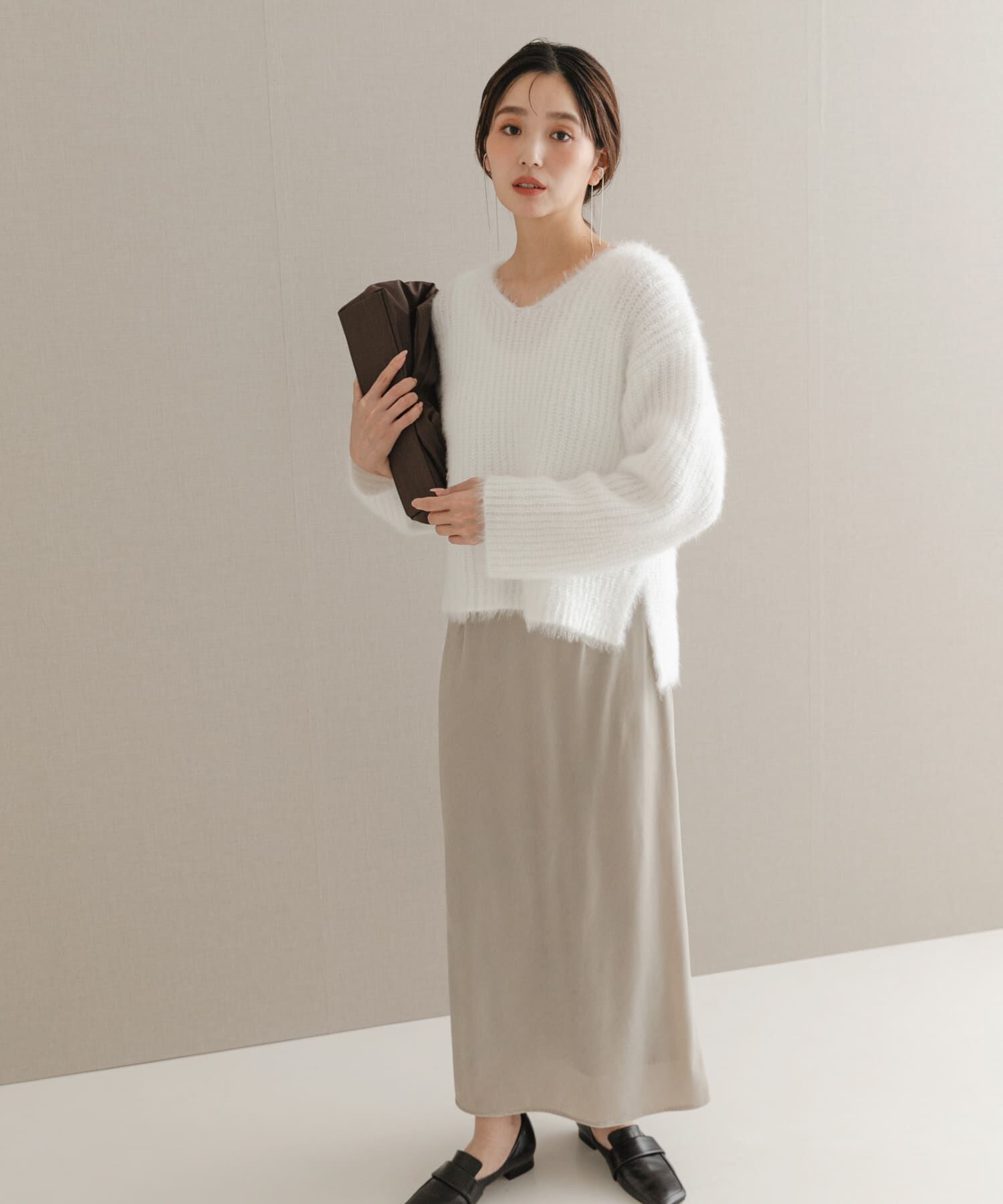 URBAN RESEARCH ROSSO「シャギーVネックニット」|ニット・セーター|