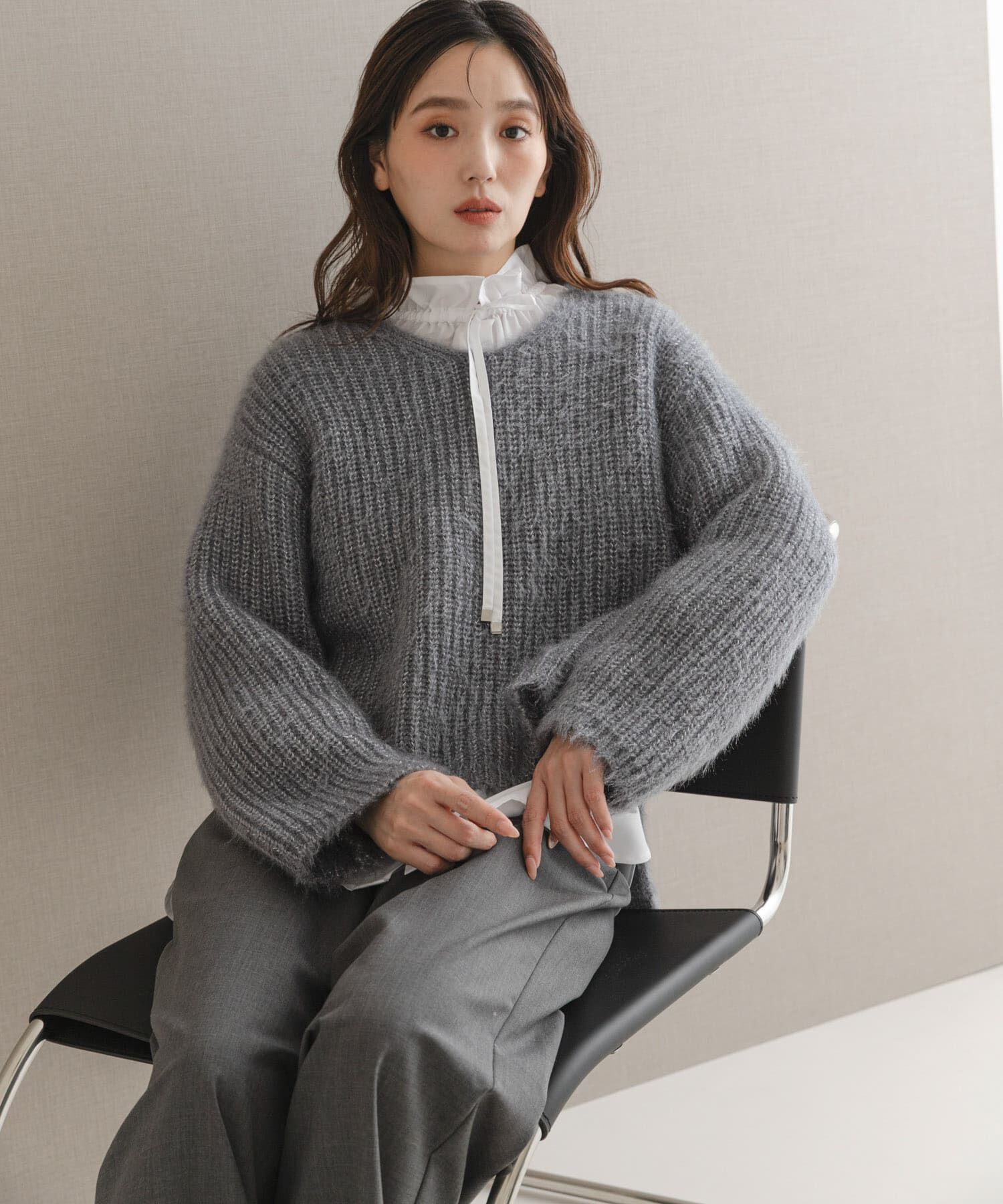 URBAN RESEARCH ROSSO「シャギーVネックニット」|ニット・セーター|