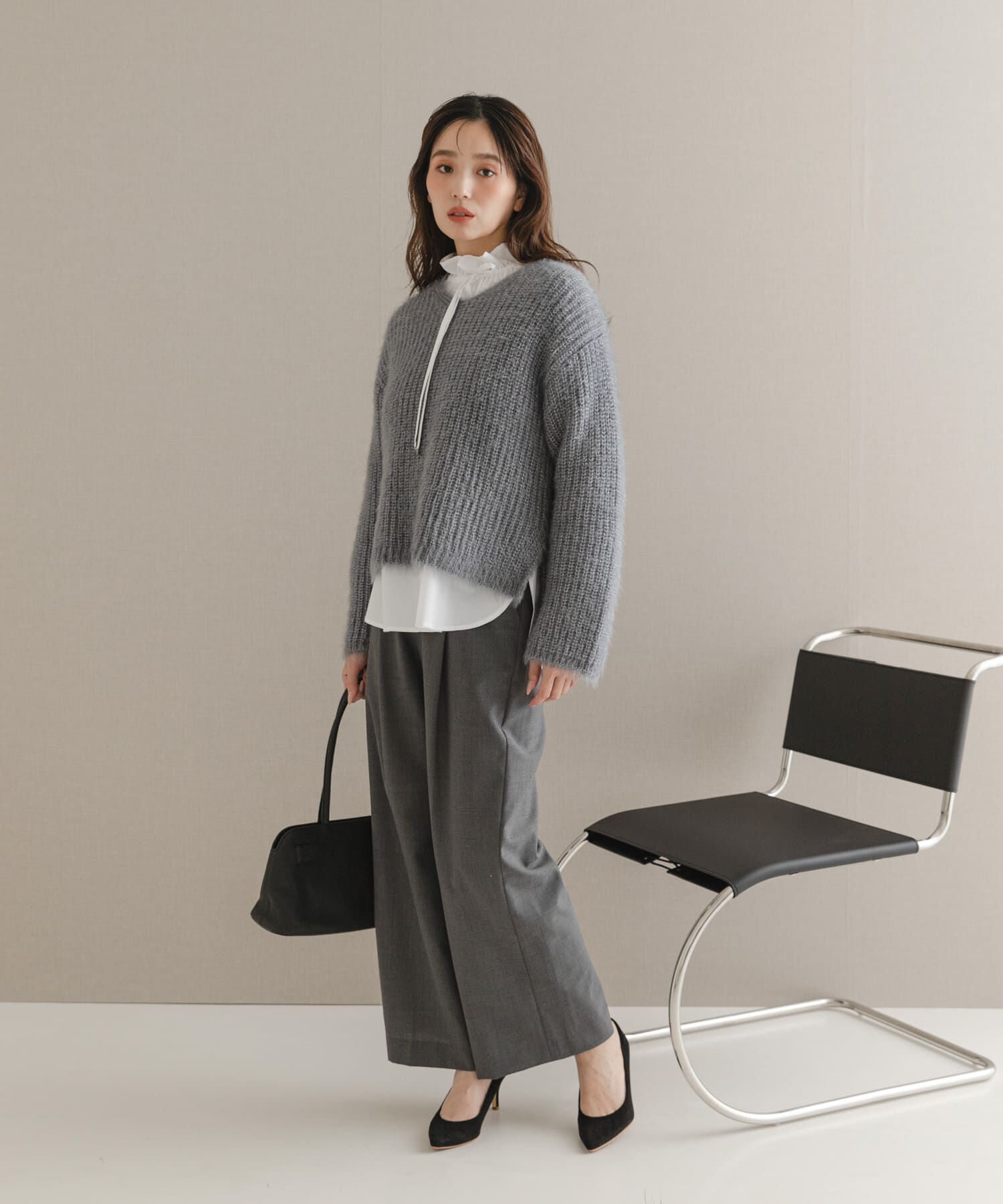 URBAN RESEARCH ROSSO「シャギーVネックニット」|ニット・セーター|