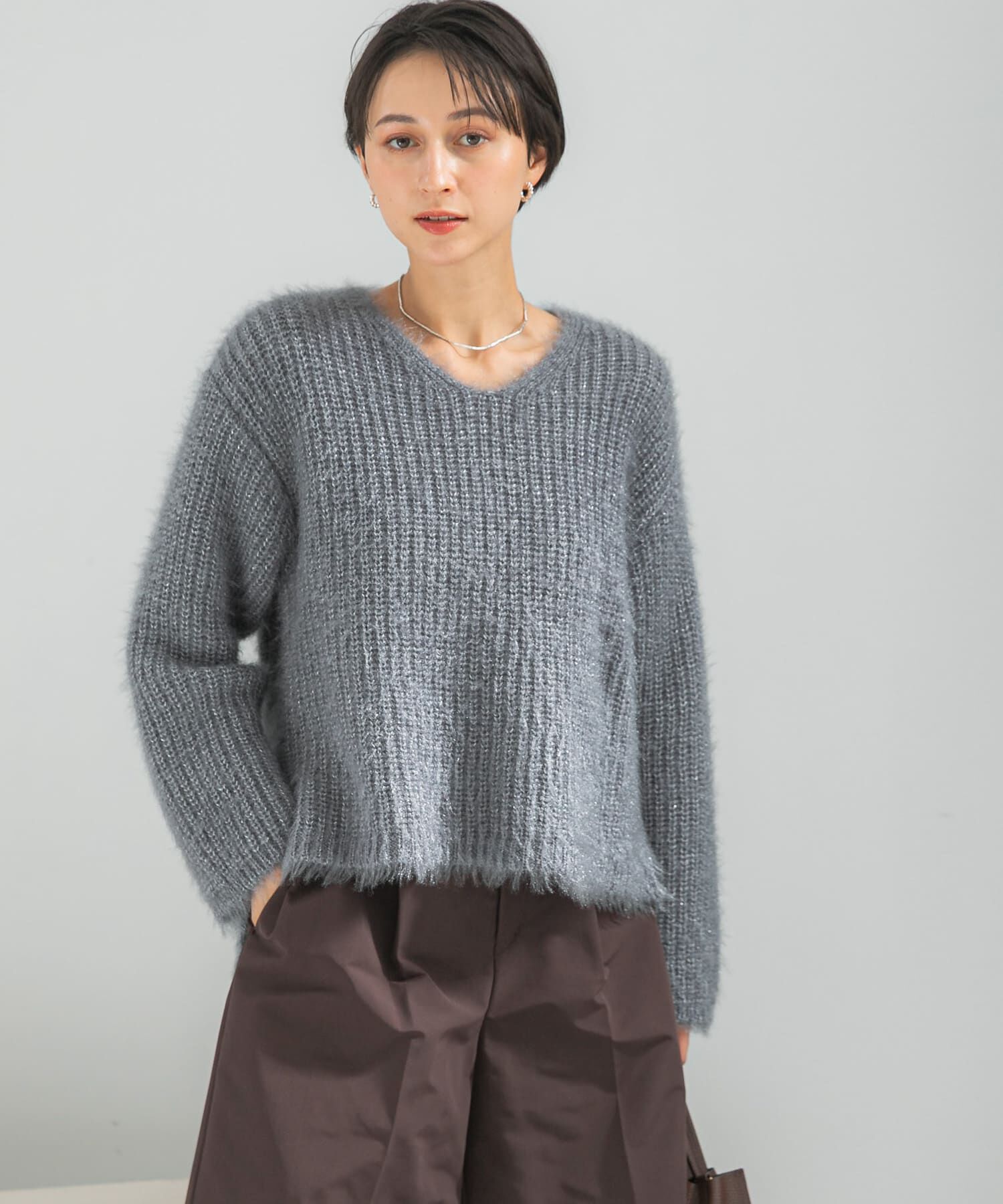 URBAN RESEARCH ROSSO「シャギーVネックニット」|ニット・セーター|