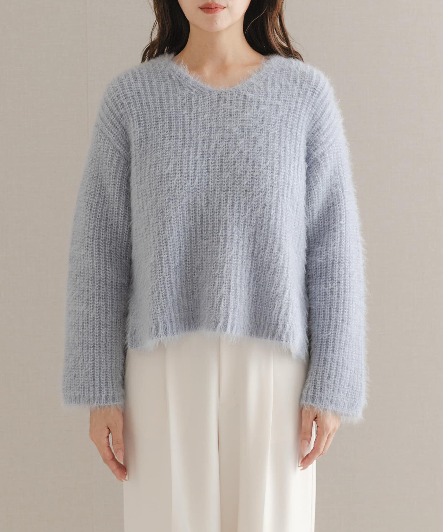 URBAN RESEARCH ROSSO「シャギーVネックニット」|ニット・セーター|