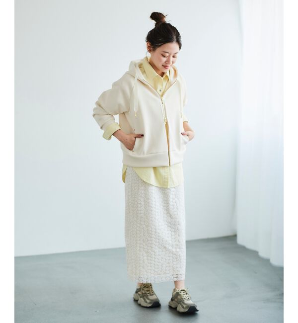  「フラワー刺繍レーススカート」|スカート|