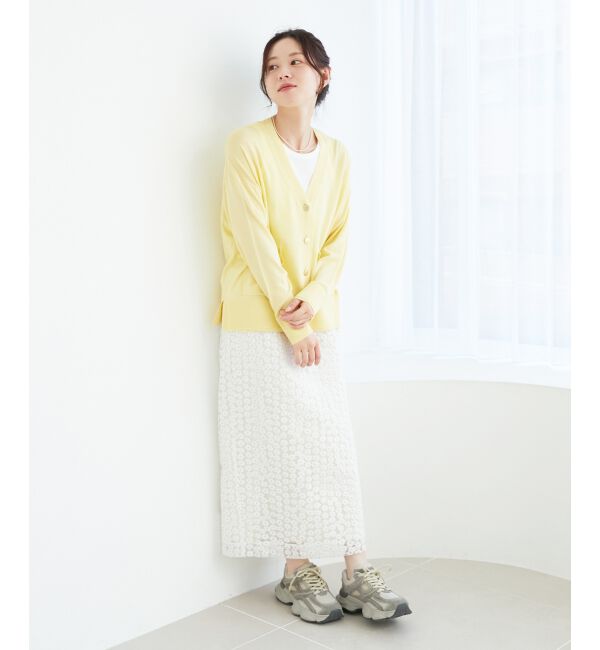  「フラワー刺繍レーススカート」|スカート|