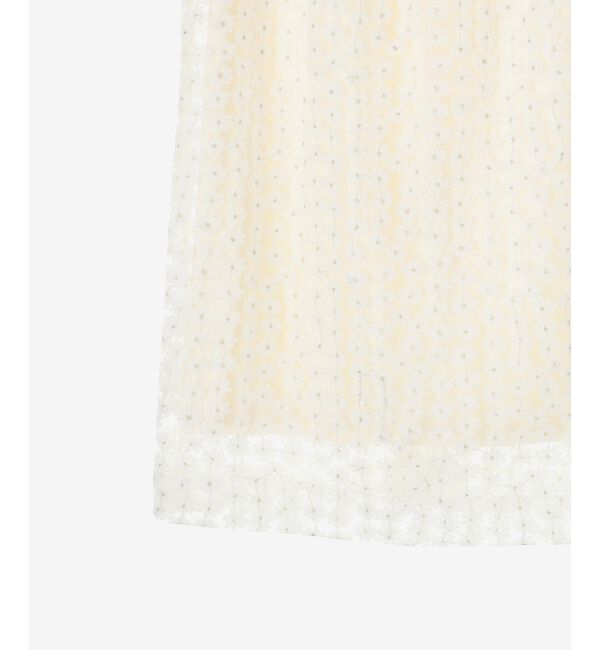  「フラワー刺繍レーススカート」|スカート|