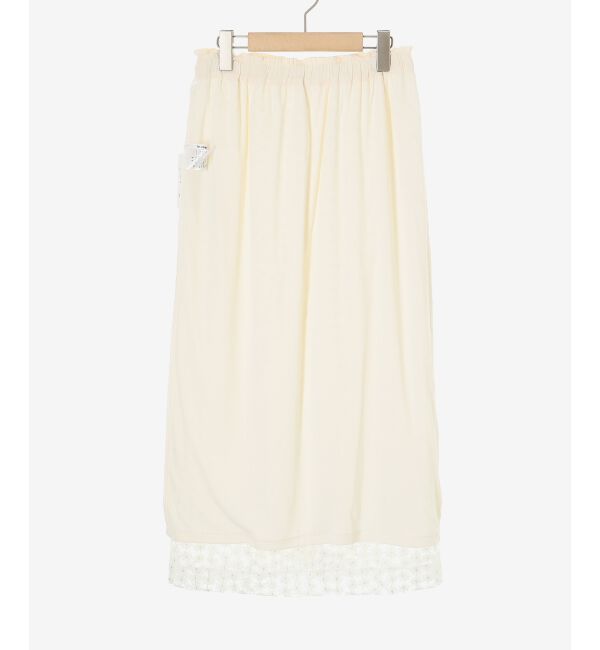  「フラワー刺繍レーススカート」|スカート|