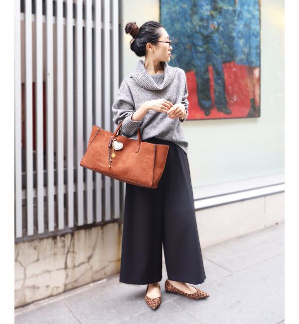  「《手洗い可能》ウールライクフロントタックワイドクロップドパンツ2」|その他|