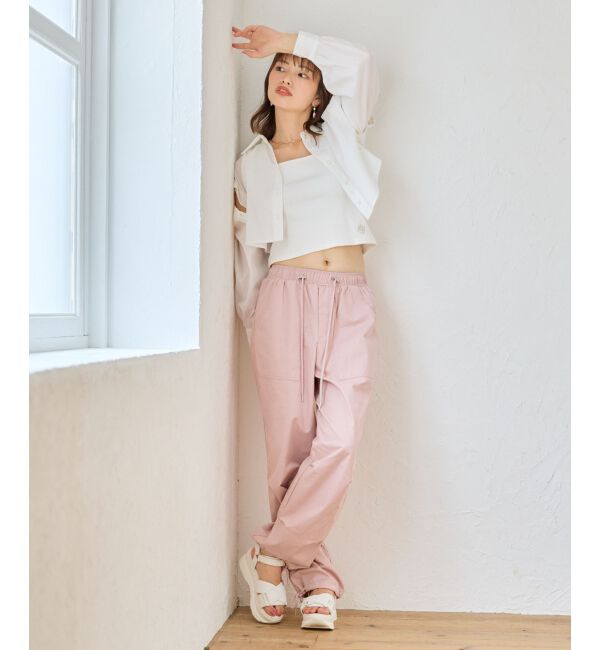 MAJESTICLEGON「パールボタン肩あきショートシャツ」|シャツ・ブラウス|