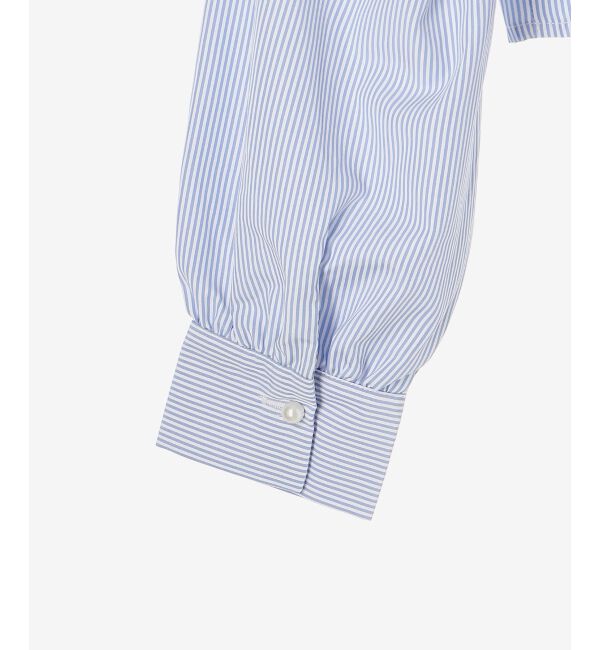 MAJESTICLEGON「パールボタン肩あきショートシャツ」|シャツ・ブラウス|