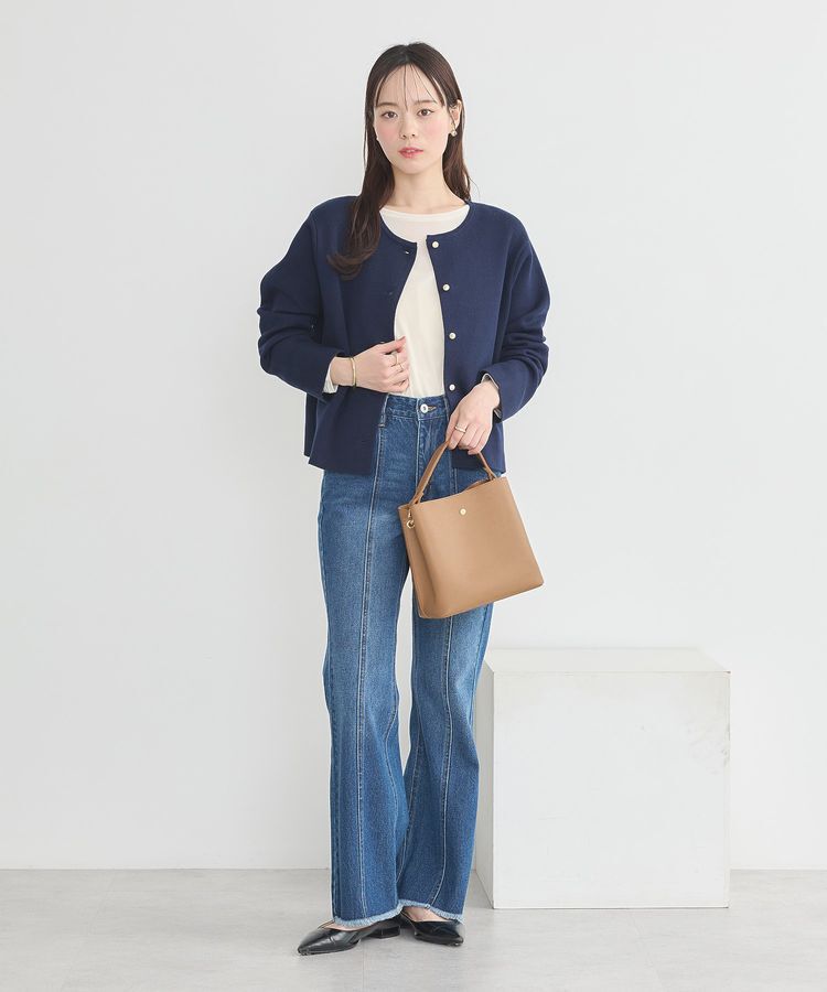 earth music&ecology「スポンディッシュポケット付きカーディガン」|カーディガン|