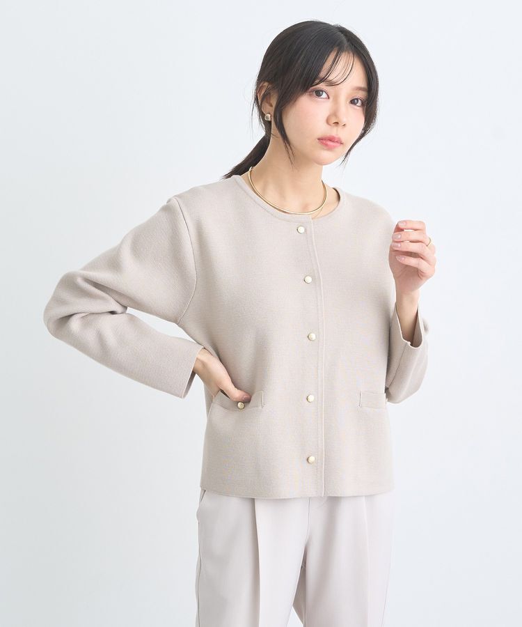 earth music&ecology「スポンディッシュポケット付きカーディガン」|カーディガン|