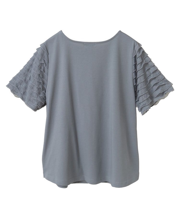 earth music&ecology「フリルスリーブカットソー」|Tシャツ・カットソー|