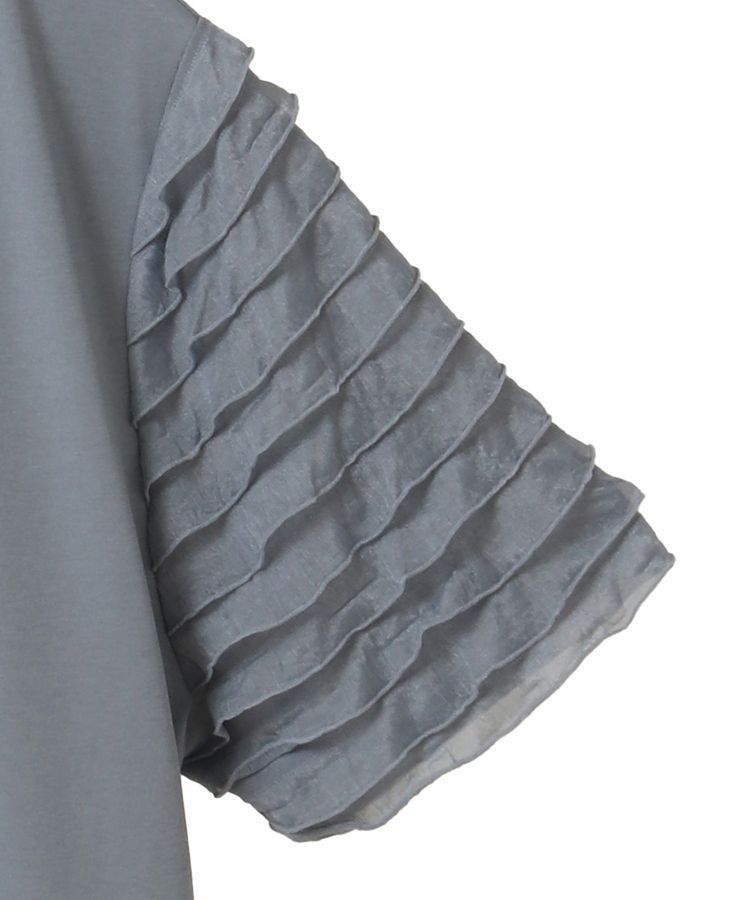 earth music&ecology「フリルスリーブカットソー」|Tシャツ・カットソー|