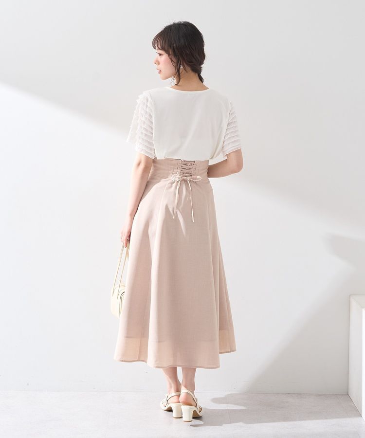 earth music&ecology「フリルスリーブカットソー」|Tシャツ・カットソー|