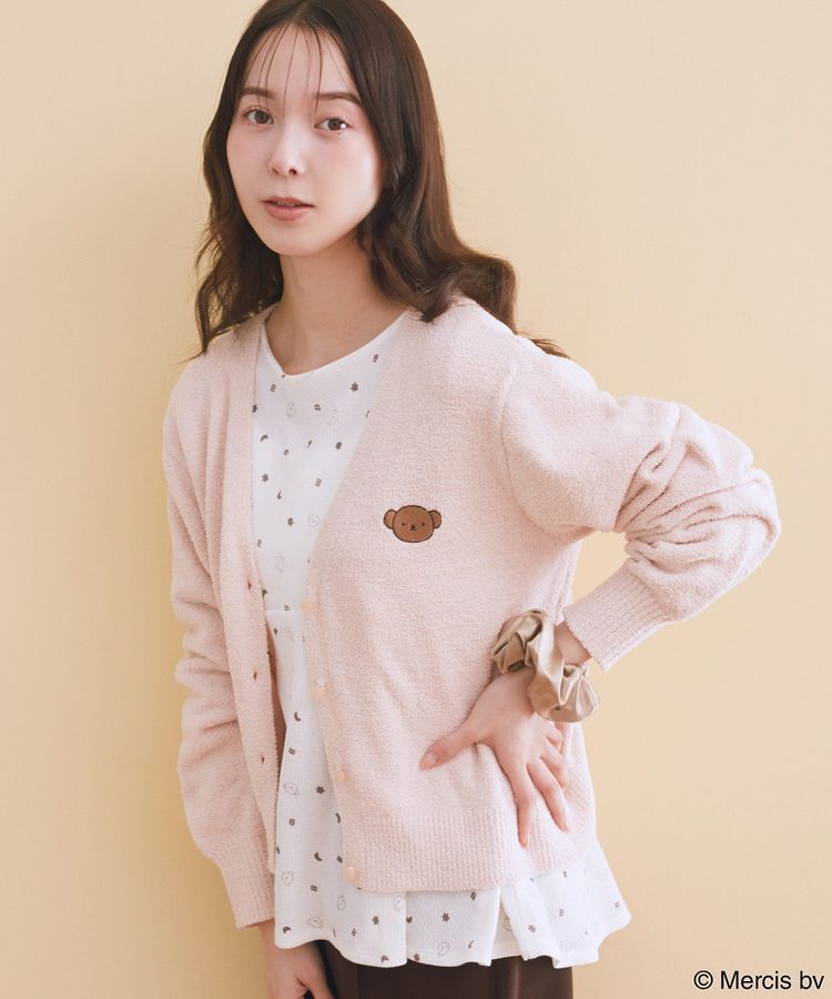 earth music&ecology「miffy/earth モコモコカーディガン」|カーディガン|Pink Beige