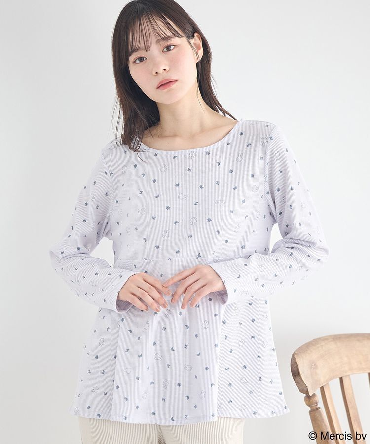 earth music&ecology「miffy/earth おやすみイラストT」|Tシャツ・カットソー|Blue