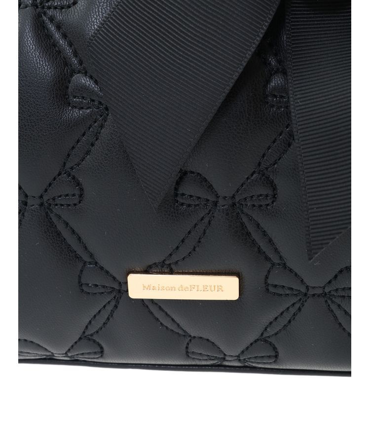 Maison de FLEUR「あこがれのリボンキルティング2wayトートバッグ」|トートバッグ|