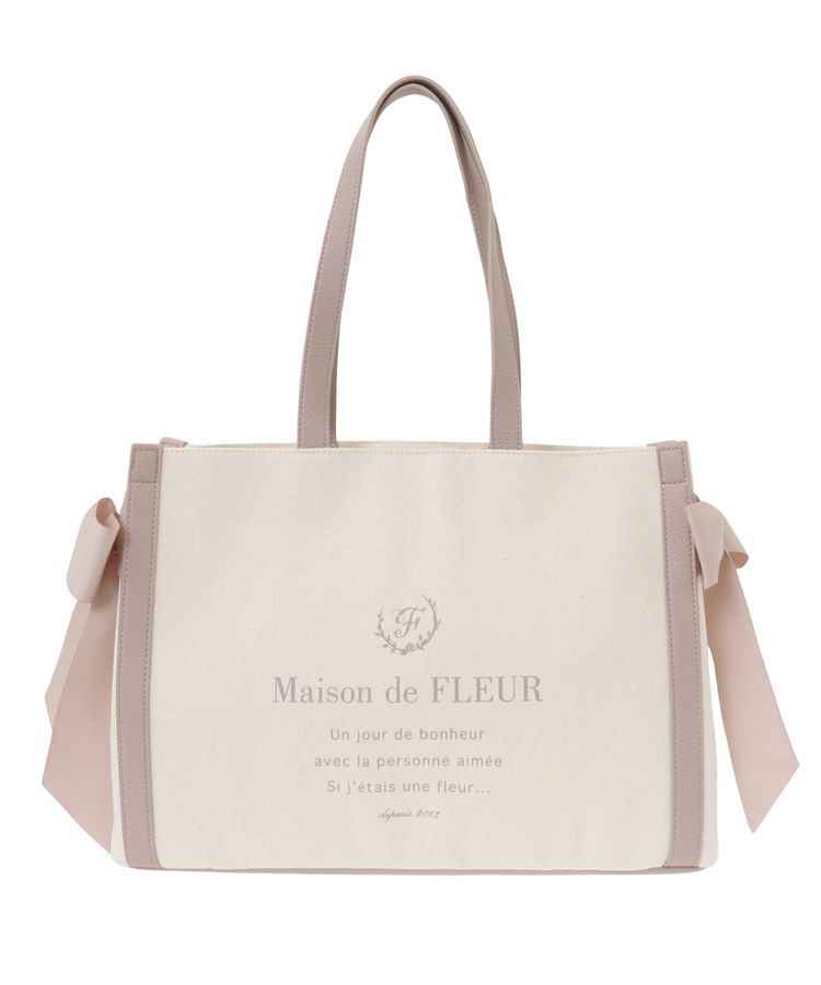 Maison de FLEUR「キャンバススクエアトートバッグ」|トートバッグ|